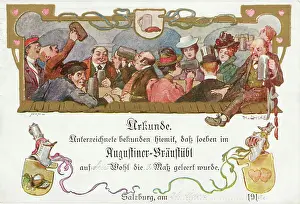 Augustiner: Document from the Augustiner Braustubl. 1916
