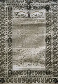 Bolivar: Document of July 20th 1810's revolution, when