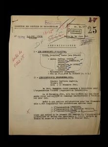 Typewritten: Document, Service Historique de La Defense, Chateau