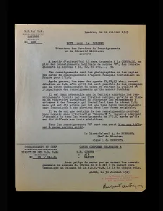 Typewritten: Document, Service Historique de La Defense, Chateau