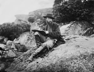 Waud: Documentary artist, Alfred Waud, drawing in