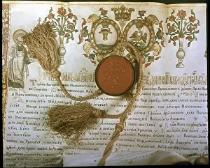 Wallachia: documents, certificate in Cyrillic scripture