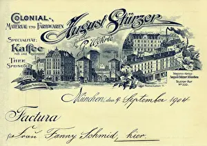Invoice: documents, invoice of Colonial material August
