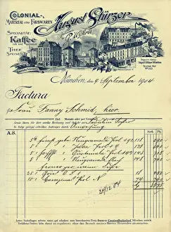 Invoice: documents, invoice of Colonial material August
