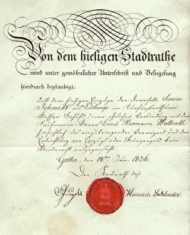 Thueringen: documents, marriage certificate and immigration