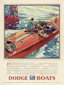 Speedboats: DODGE BOAT ADVERT/1930