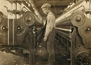 Doffer: Doffer in a Lincolnton, (NC) mill