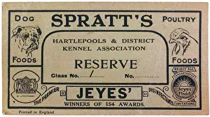 Hartlepool: DOG SHOW CARD RESERVE