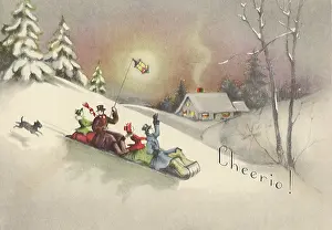 Downhill: Dog Chasing Sled