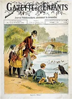 Retrieves: DOG FETCHES STICK 1894