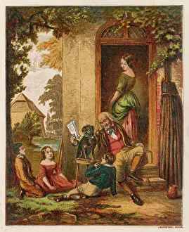 Grandchildren: DOG READING BY PIDDING