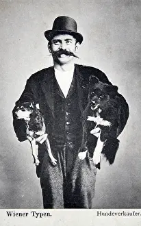 Collotype: Dog seller