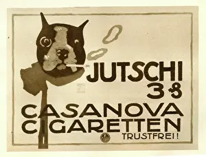 Casanova: A dog smoking a cigarette poster