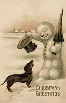 Snowman: Dog and Snowman