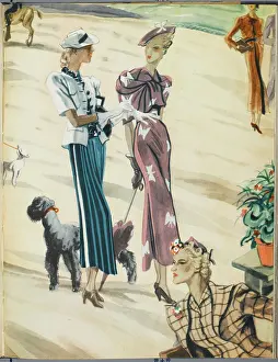 Sleeved: DOG-WALKING CHIC 1937