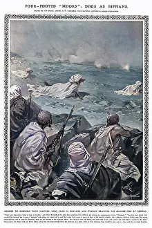 Burnous: Dogs as Riffians during Melillan Campaign