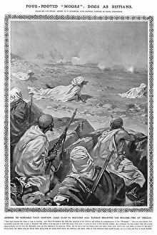 Burnous: Dogs as Riffians during Melillan Campaign