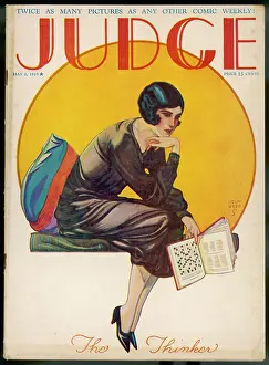 Thinker: Doing the Crossword - 1925