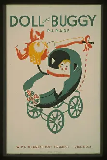 Buggy: Doll and buggy parade - WPA recreation project, Dist. No. 2