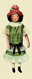 Belted: Doll in Green Dress