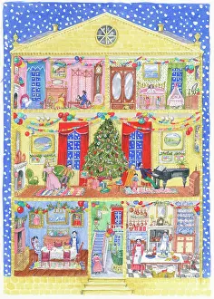 Elspeth: Doll's House Advent calendar design