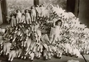 Homeworkers: Dolls with undergarments