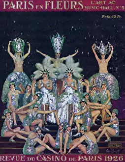 Dolly Sisters and chorus in Diamond tableaux