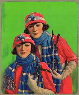 Woollens: The Dolly Sisters in ski-gear