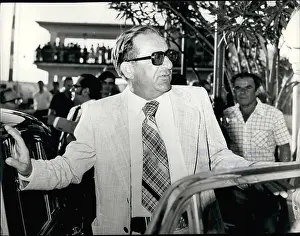 Mintoff: Dom Mintoff in election campaign, Malta