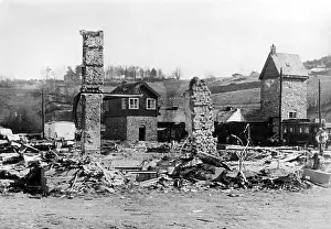 Oppland: Dombas after being captured by the Germans, 1940
