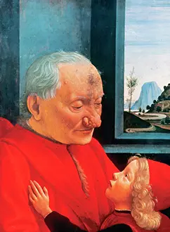 1490: Domenico Ghirlandaio, An Old Man and his Grandson