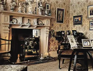 Fender: Domestic interior with large fireplace