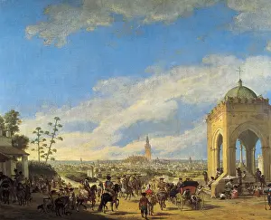 Peasantry: DOMINGUEZ BECQUER, Joaquin (1818-1879). La Cruz