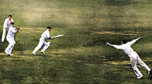 Fielder: Don Bradman square cuts at Lord's, 1930