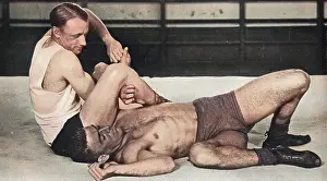 Bradman: Don Bradman wrestling