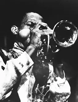 Bulging: Don Cherry's cheeks seem explode at the Pori Jazz