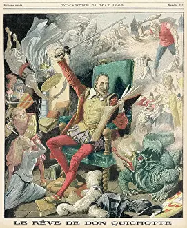 Exploits: Don Quixote dreaming of knightly exploits