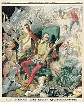 Remembering: Don Quixote dreaming of knightly exploits