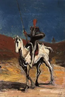 Proudly: Don Quixote on Horseback