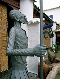 Mancha: Don Quixote. Sculpture. Spain