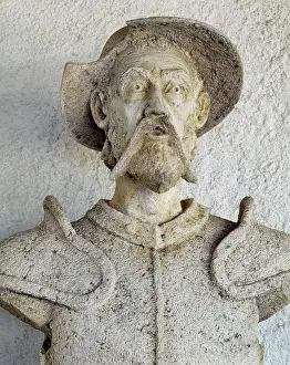 Mancha: Don Quixote. Sculpture. Spain