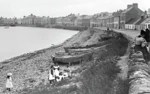Seawall: Donaghadee, Children on the Beach 1897