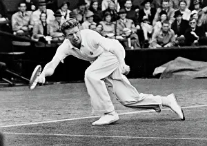 Budge: Donald Budge at Wimbledon, 1938