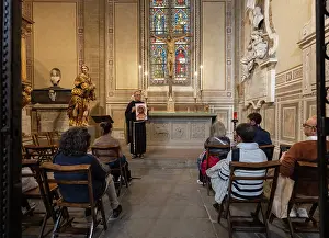 Corsini: Donatello crucifix talk, Santa Croce, Florence, Tuscany
