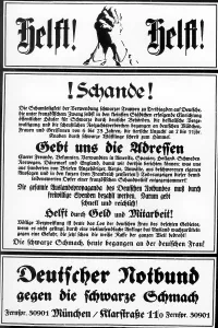 Scandal: Donation call of the Deutscher Notbund, 1919