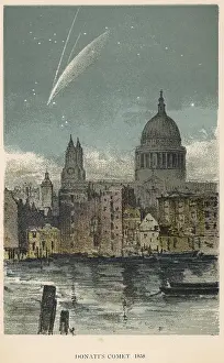 Recorded: Donati's comet of 1858 viewed over St Paul's Cathedral