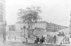 Leipziger: Donhoffplatz in Berlin, around 1830