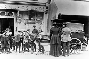 Donkey cart, London