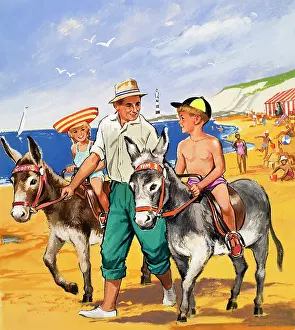 Donkey rides on the beach