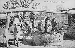 Kabylia: DONKEY TURNS OIL WHEEL